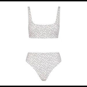 NWT Fendi Skims reversible bathing suit - bikini in white